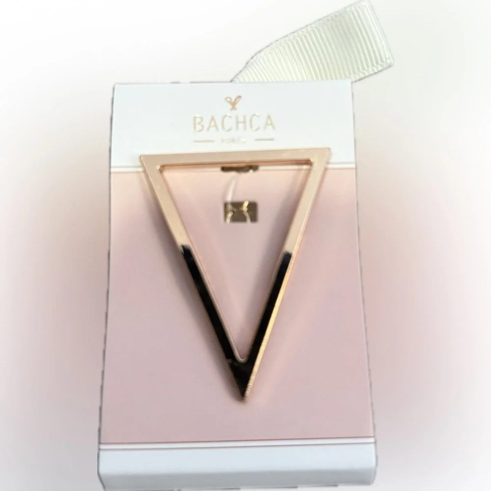 💗BACHCA💗Rose Gold Tone Triangle Barrette/NIP